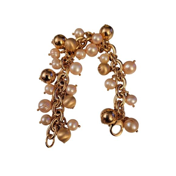 Honora Pink Pearl and Bronze Bracelet 8" - Picture 5 of 5